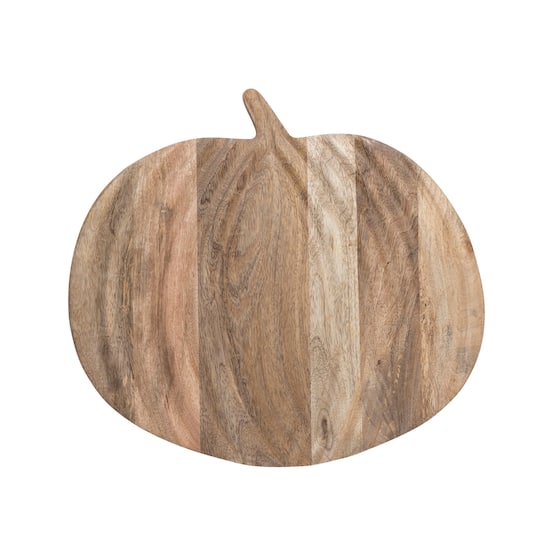 Hello Honey® 15" Natural Pumpkin Mango Wood Cutting Board